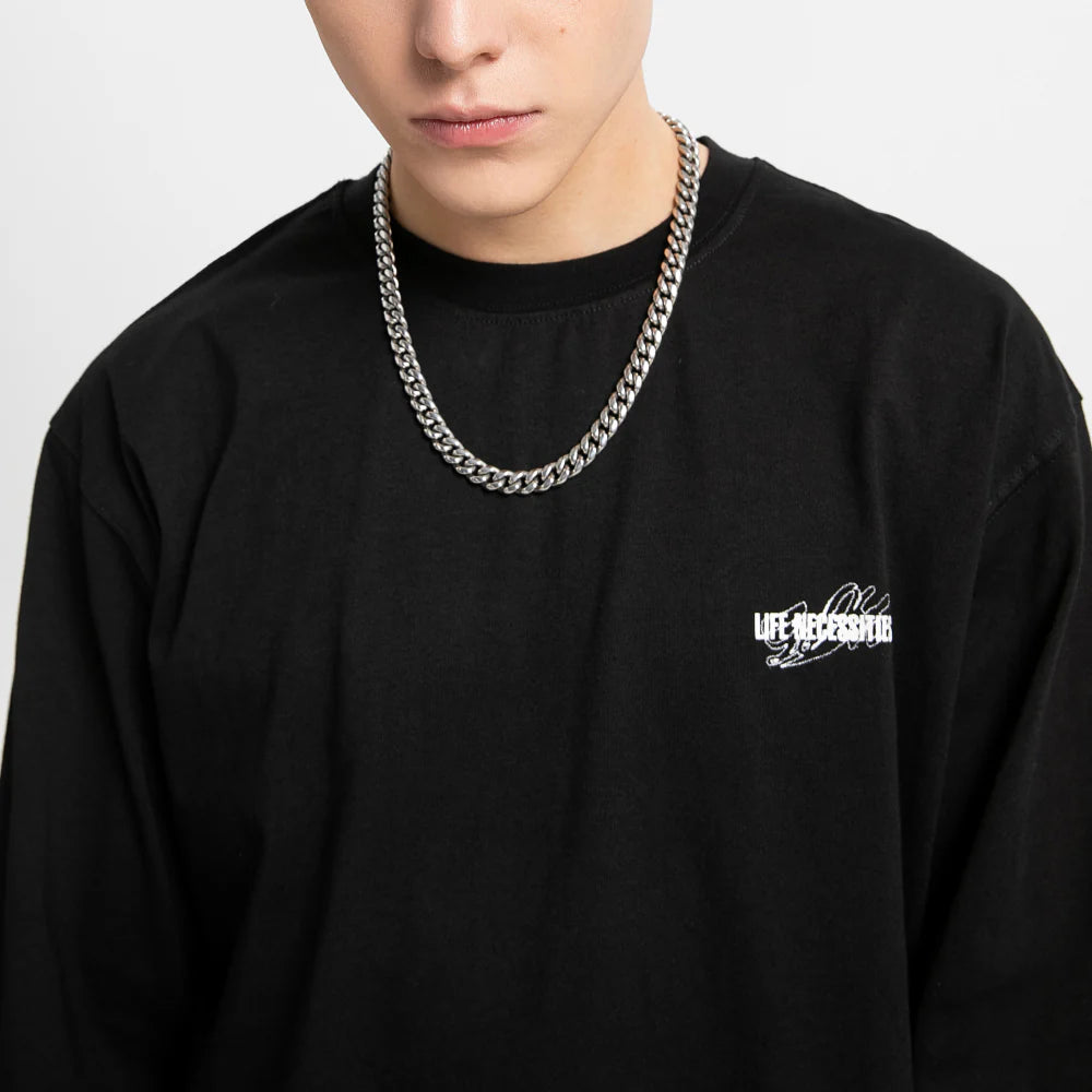 GO OFF INK JET PRINTING L/SL TOP(Black)
