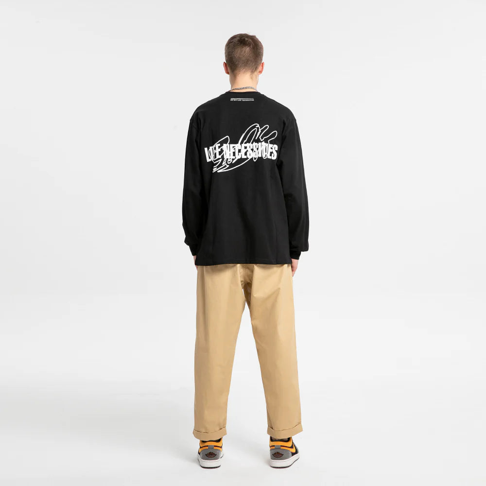GO OFF INK JET PRINTING L/SL TOP(Black)