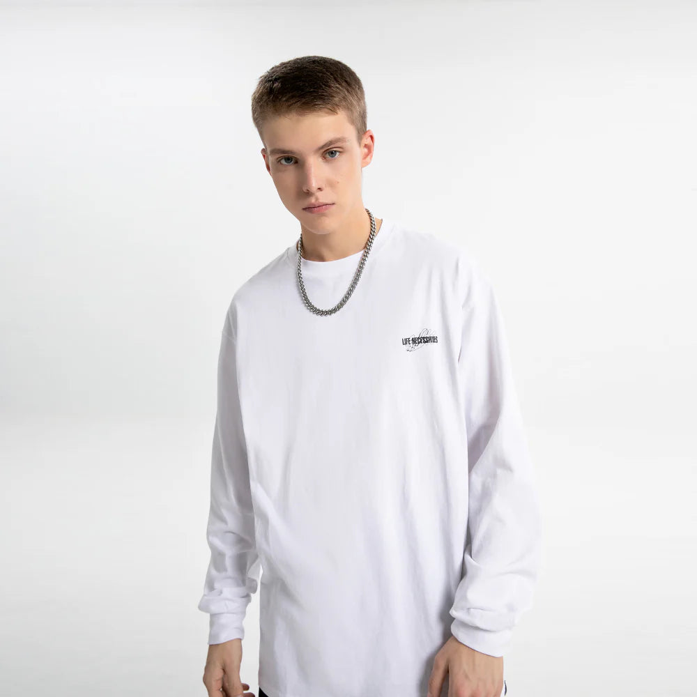 GO OFF INK JET PRINTING L/SL TOP(White)