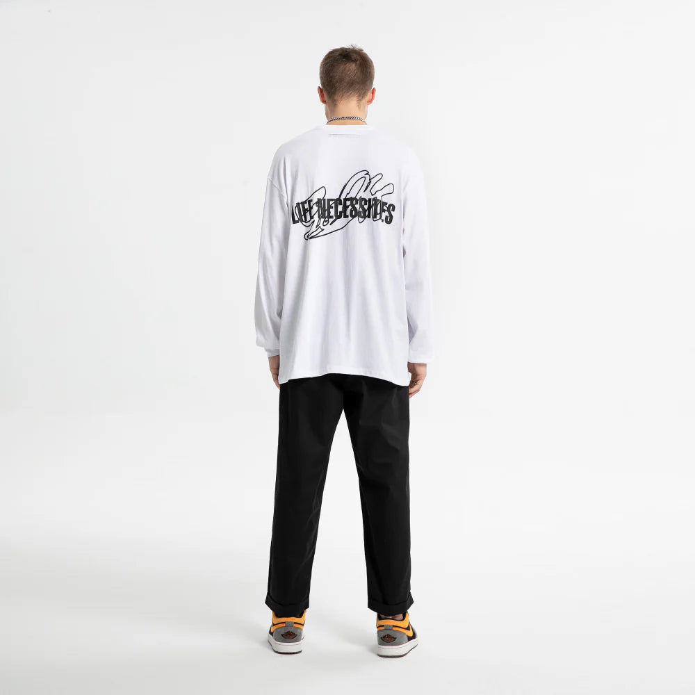 GO OFF INK JET PRINTING L/SL TOP(White)
