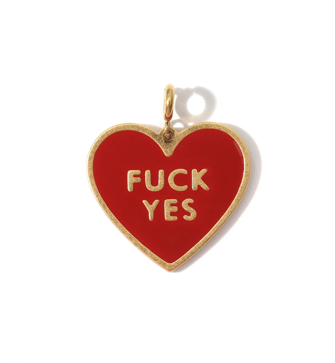 Matter Matters Fuck Yes Pendant • Red / Reversible