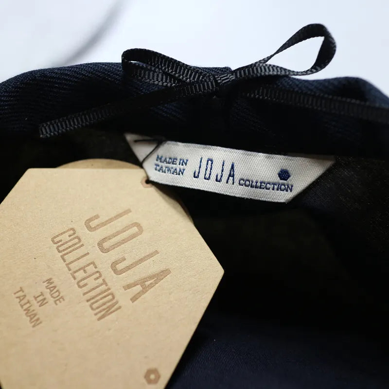 Joja - 皺皺水洗棉貝雷帽 (熟芋頭色)