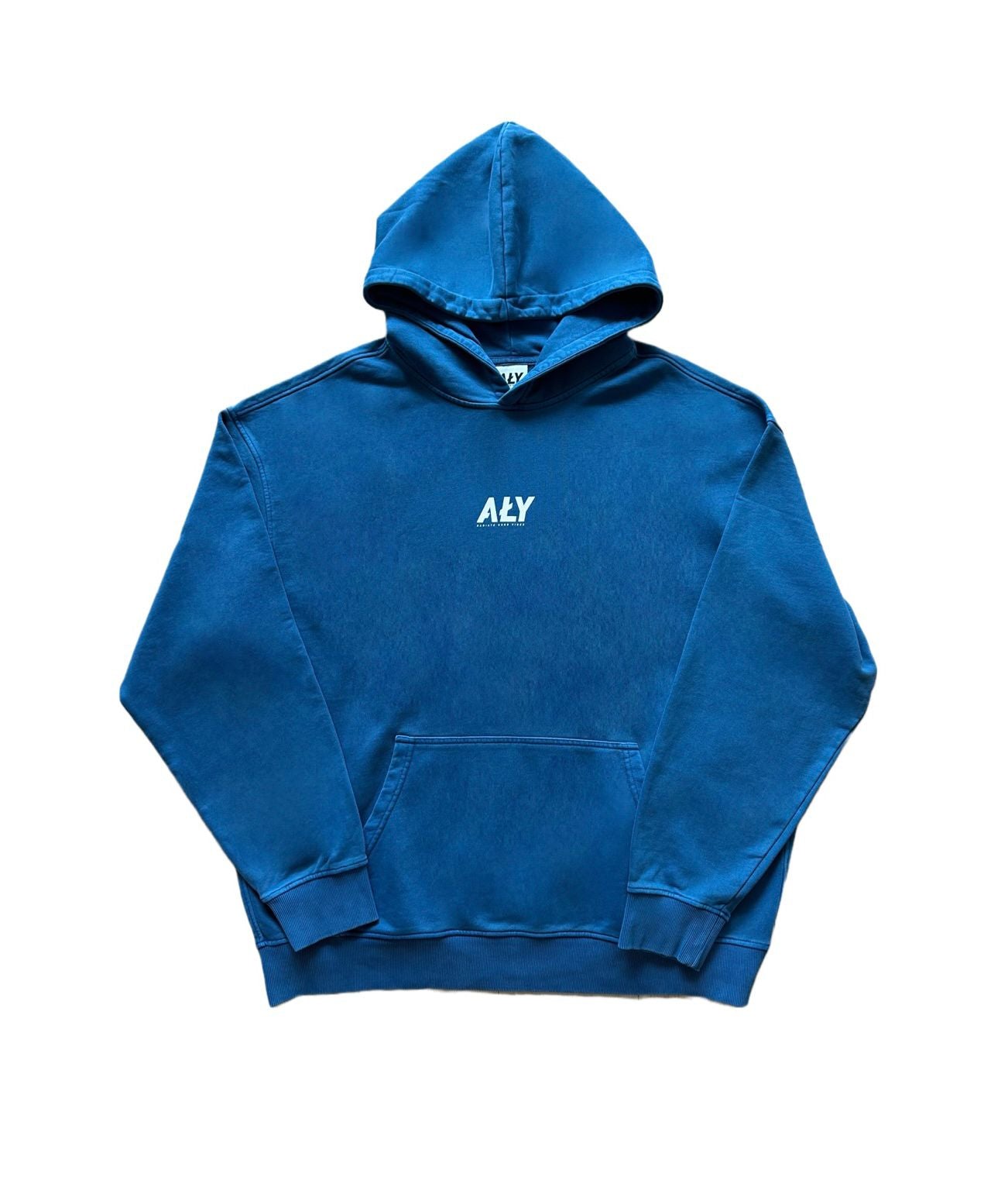 Aly Good Vibes - LOGO BLUE HOODIE