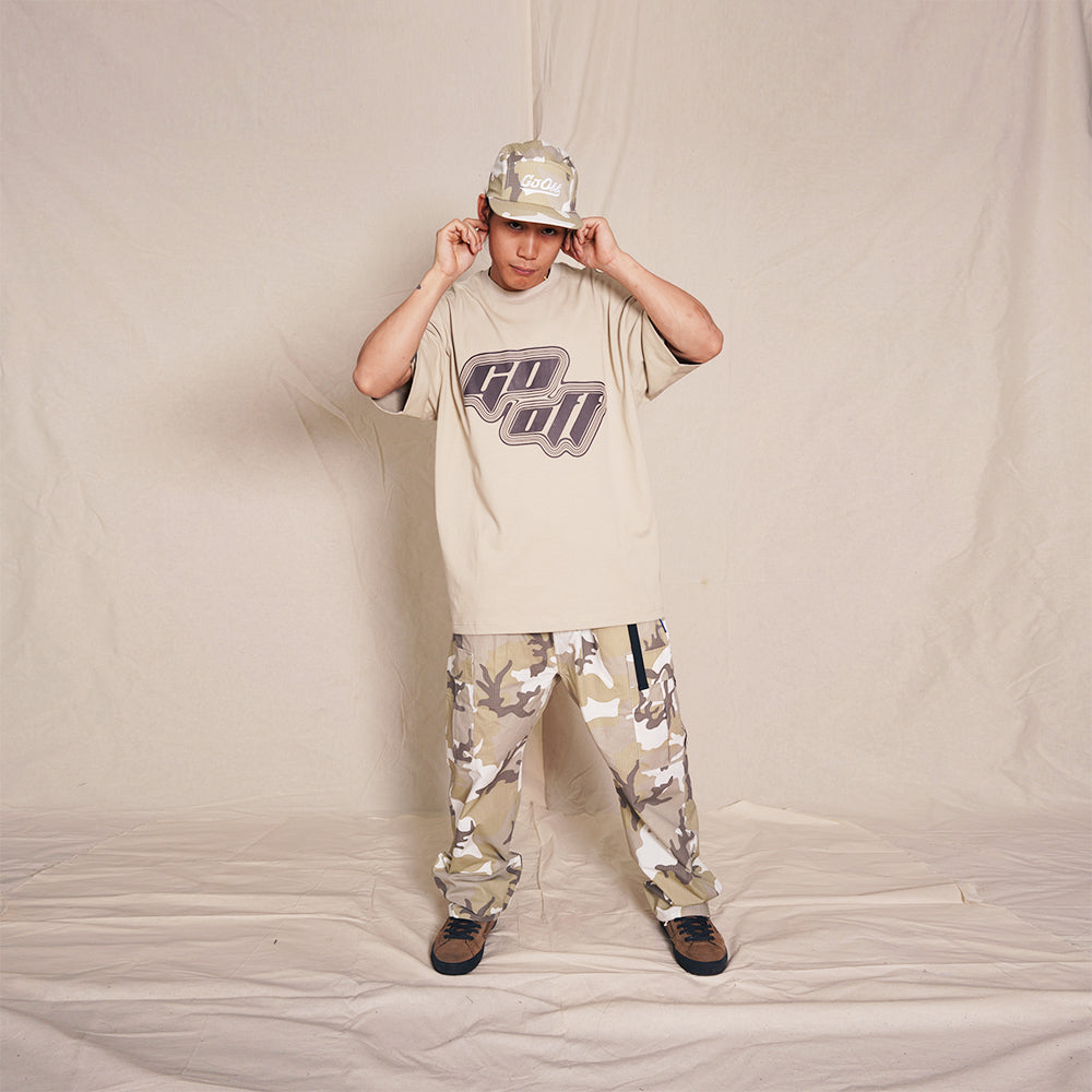 GO OFF FONT TEE (EARTHY) (SS23T004E)
