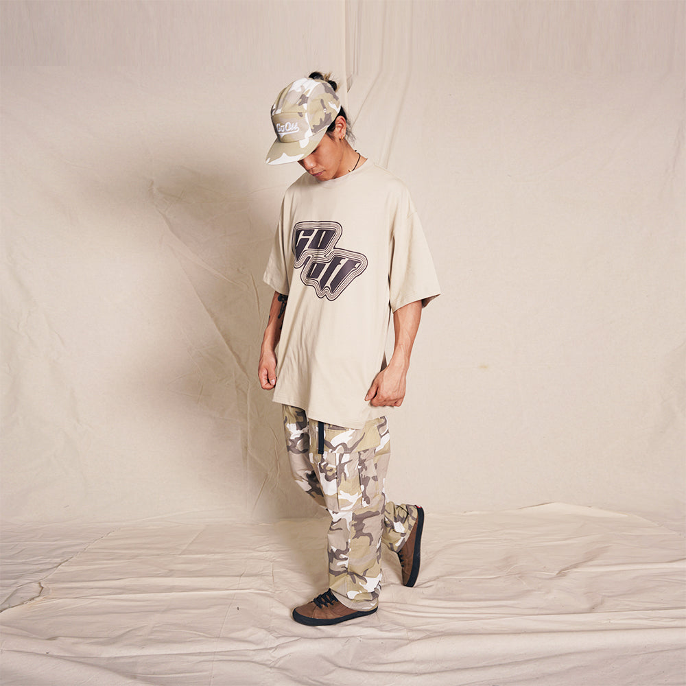 GO OFF FONT TEE (EARTHY) (SS23T004E)