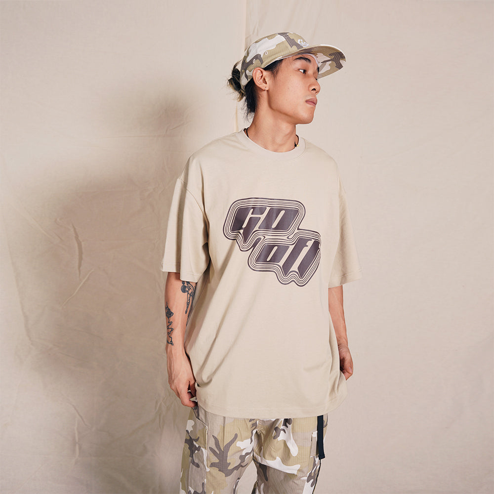 GO OFF FONT TEE (EARTHY) (SS23T004E)