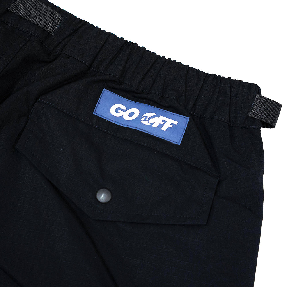 GO OFF RIPSTOP CARGO (BLACK)