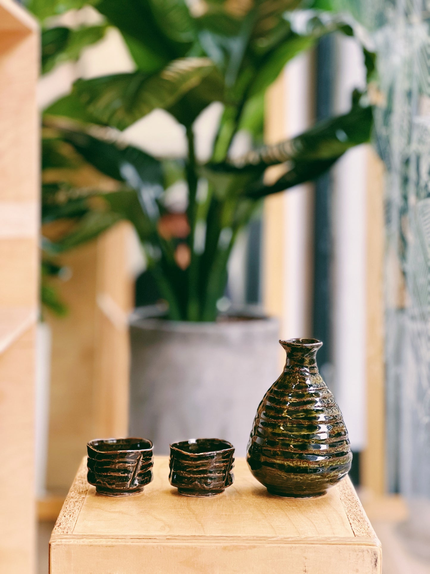 日本手工製 清酒杯套裝 (綠色) | Handmade in Japan Sake Cup Set (Green)