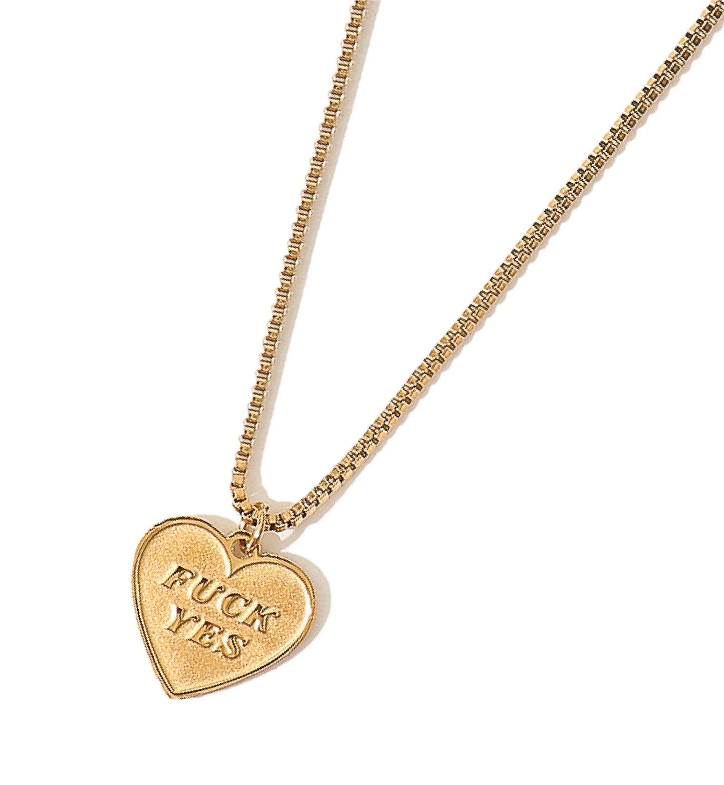 Matter Matters Mini Fuck Yes & :) Necklace • Gold