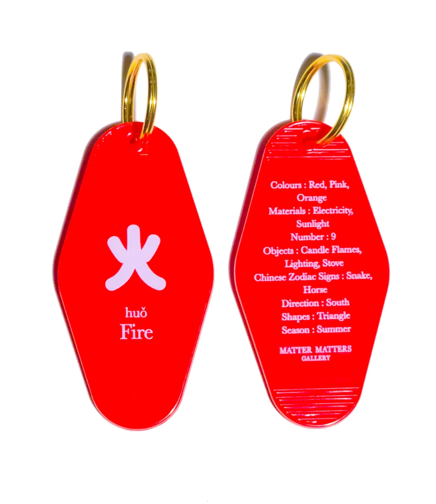 Matter Matters Keyring • Five Elements • Fire