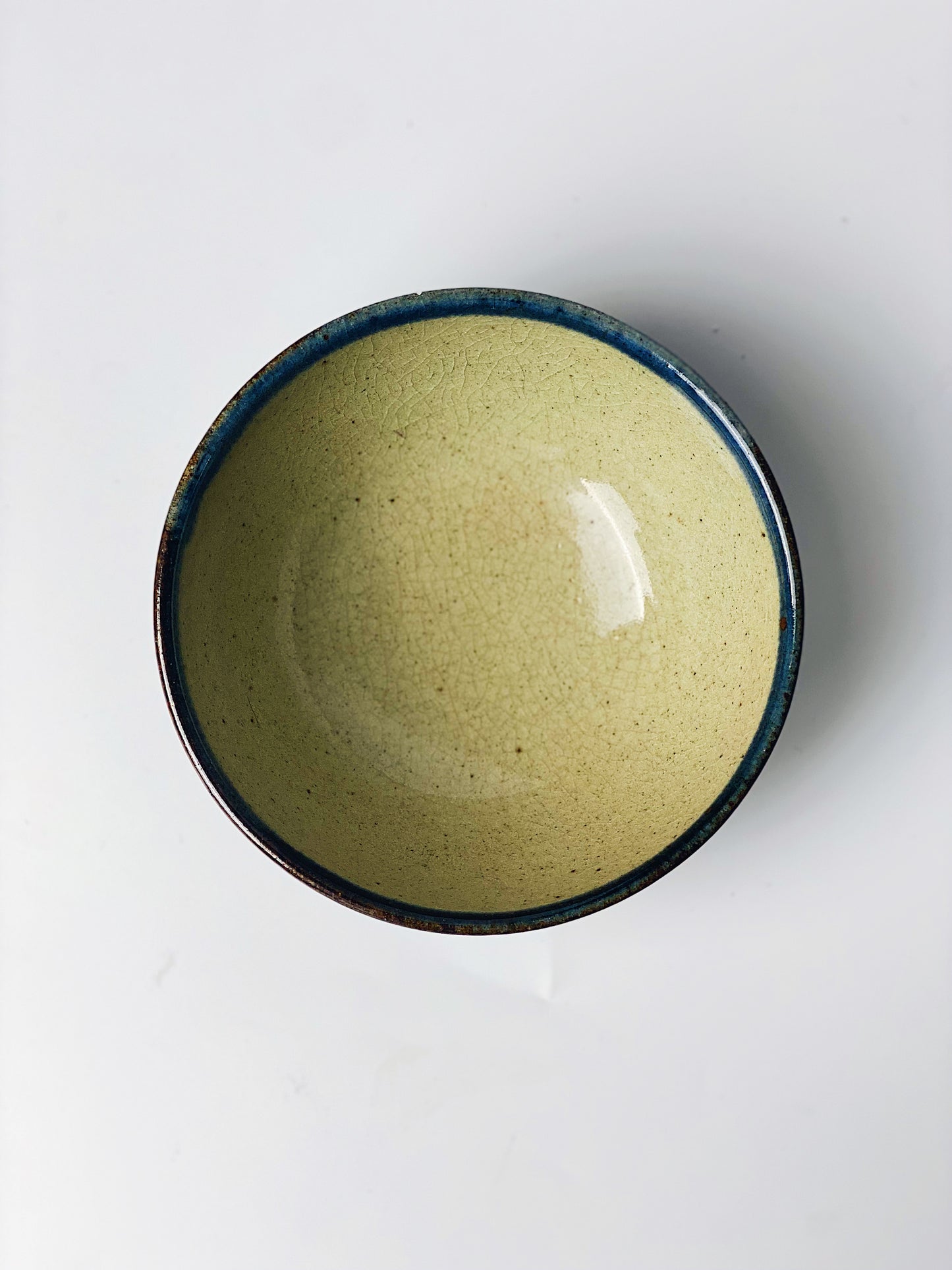 日本製益子燒 深藍色條紋碗 | Japanese Mashiko Yaki Deep Blue Horizontal Stripes Bowl