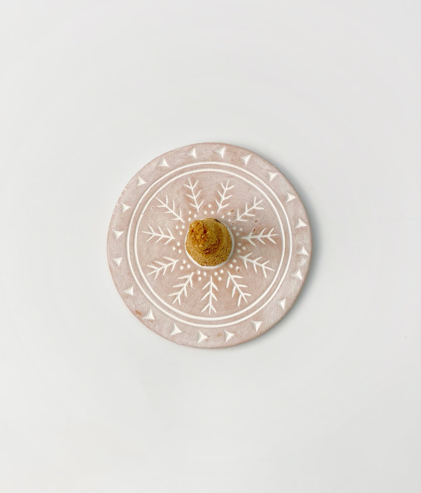 民族風赤土塔香碟|Ethnic Style Red Clay Incense Cone Plate