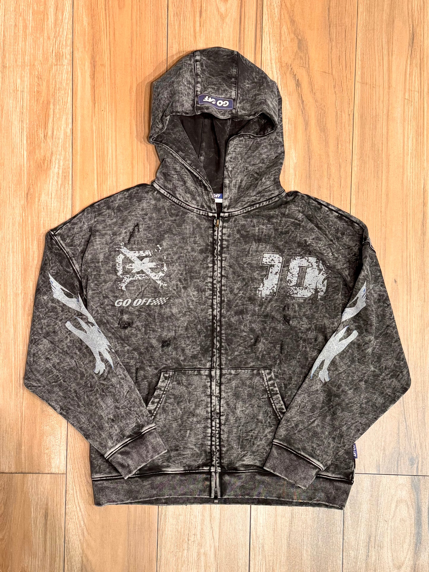 GO OFF 10TH VINTAGE SWEATSHIRT JACKET