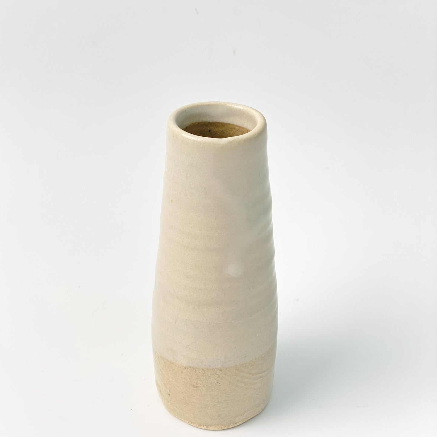日本製唐津燒田園花瓶|Japanese Karatsu Ware Oval Shaped Country Style Vase