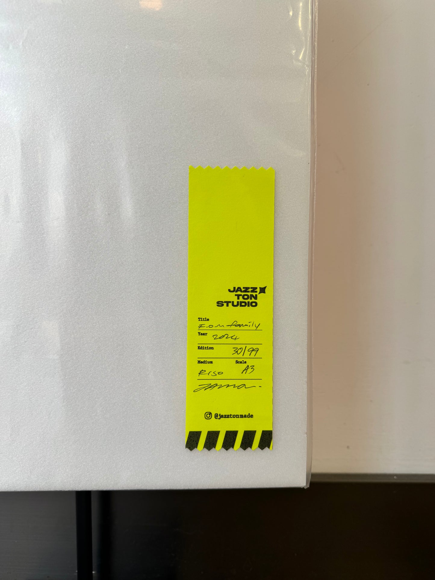 JAZZ TON STUDIO - F.O.M Family A3 Riso Art Print (Limited Edition)