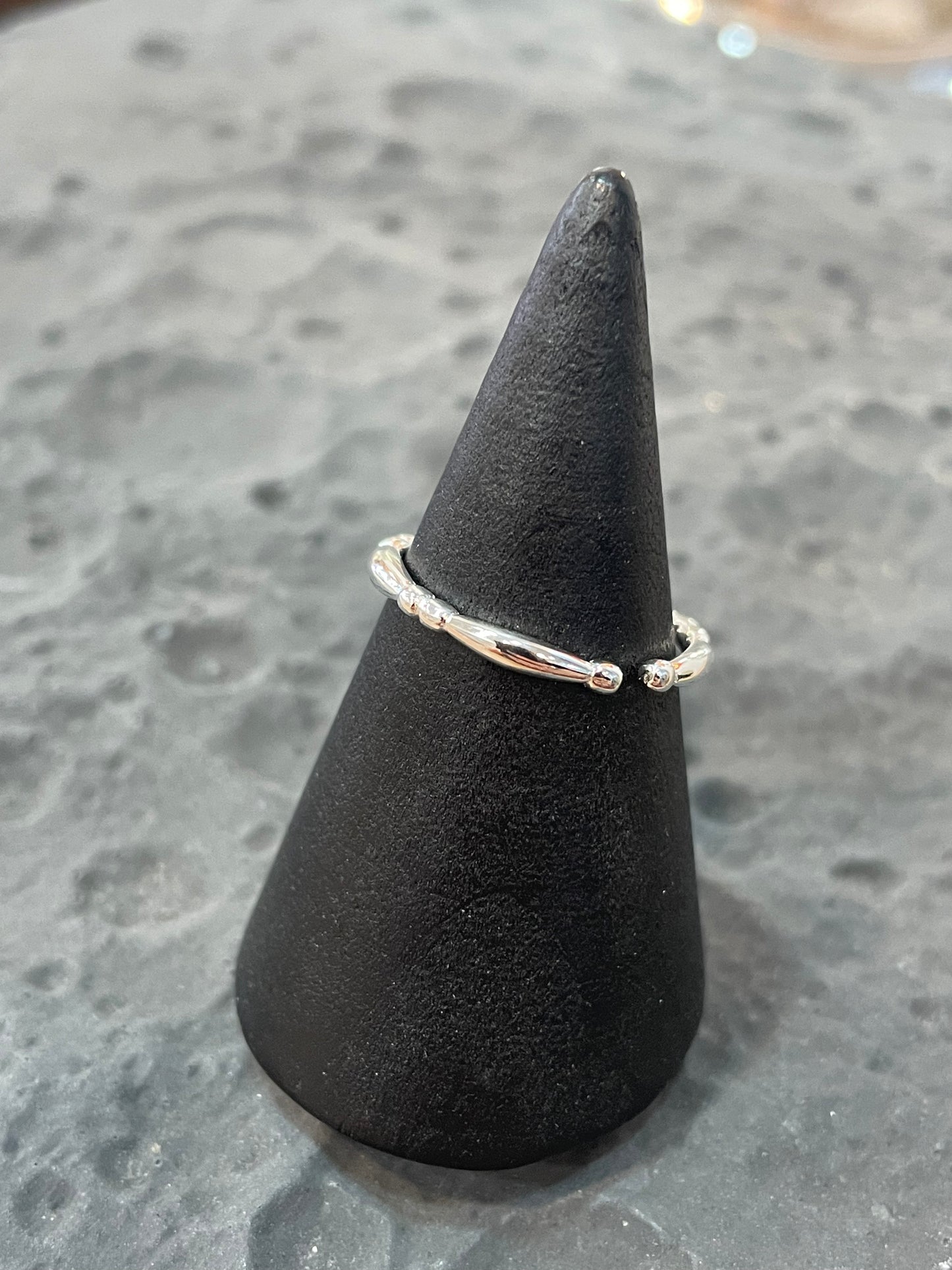 Hugbubble - Tiny Silver Ball Ring