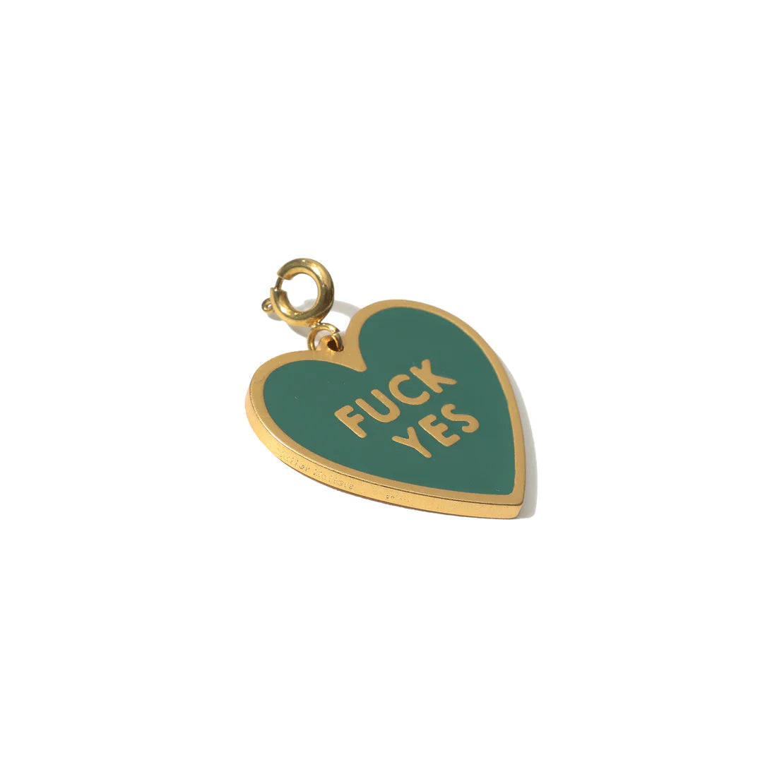 Matter Matters Fuck Yes Pendant • Forest Green / Reversible