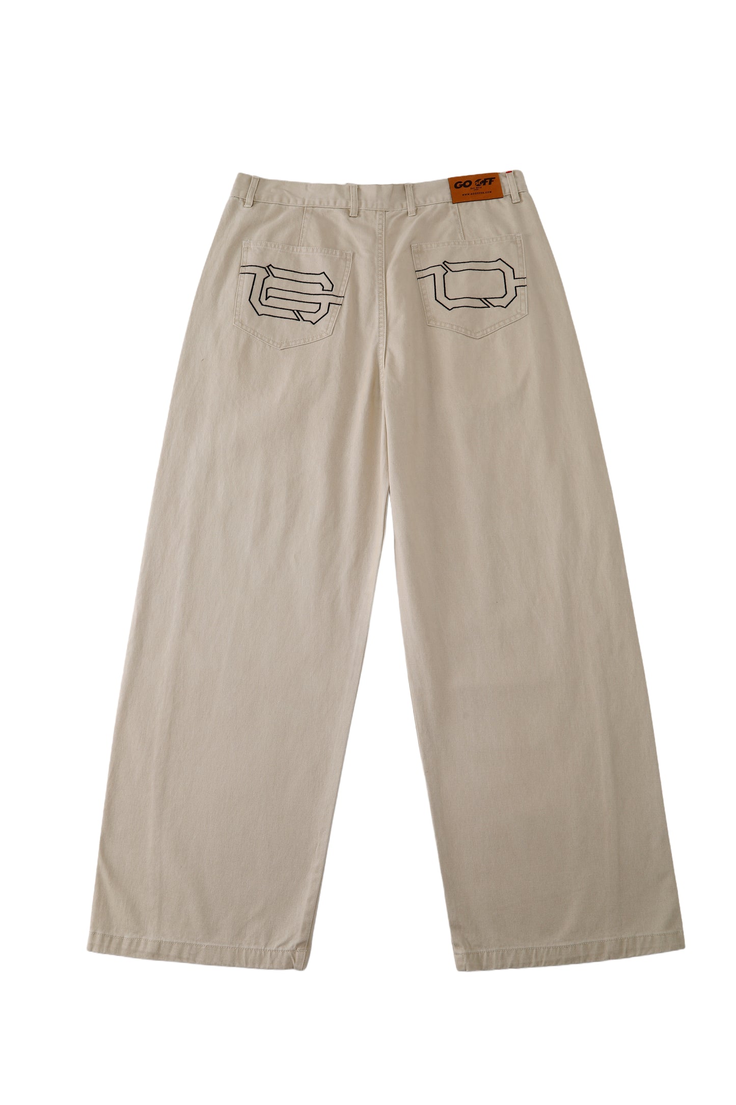 GO OFF Wide Straight-Leg Casual Pants