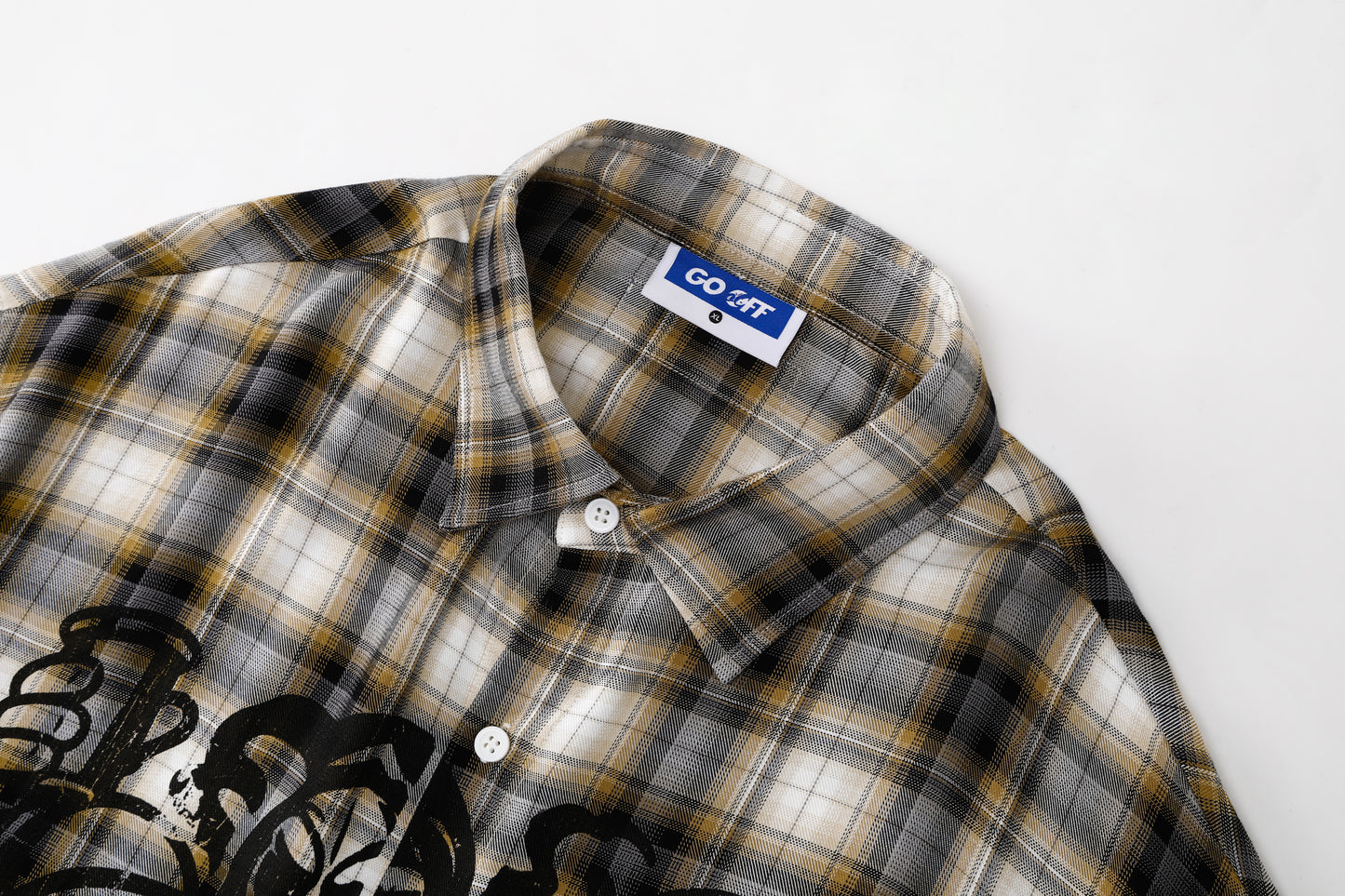 GO OFF Plaid Short-Sleeve Shirt