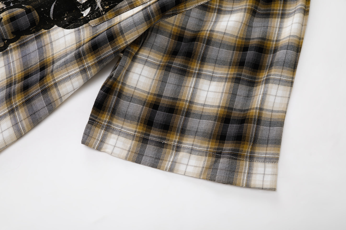 GO OFF Plaid Short-Sleeve Shirt