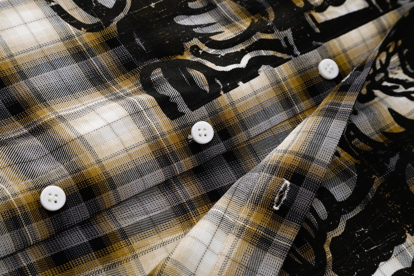 GO OFF Plaid Short-Sleeve Shirt