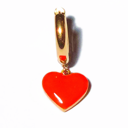 Matter Matters Humble Heart Earrings • Red & Pink