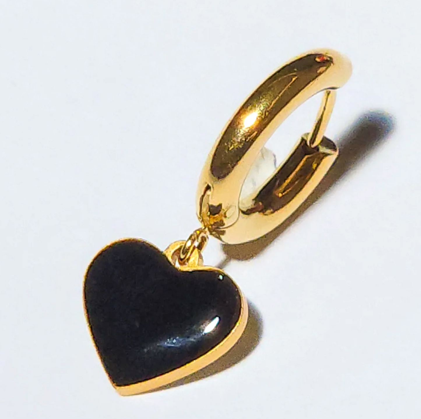 Matter Matters Humble Heart Earrings • Black & Cream