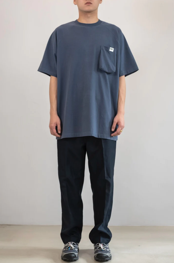 Aly Good Vibes - Logo Pocket Tee (Navy)