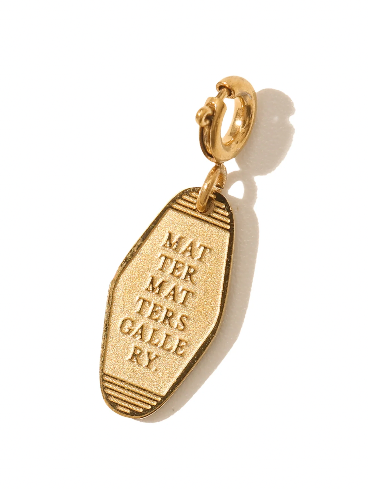 Matter Matters 'Miracles Happen Everyday' Key Tag Pendant • Gold