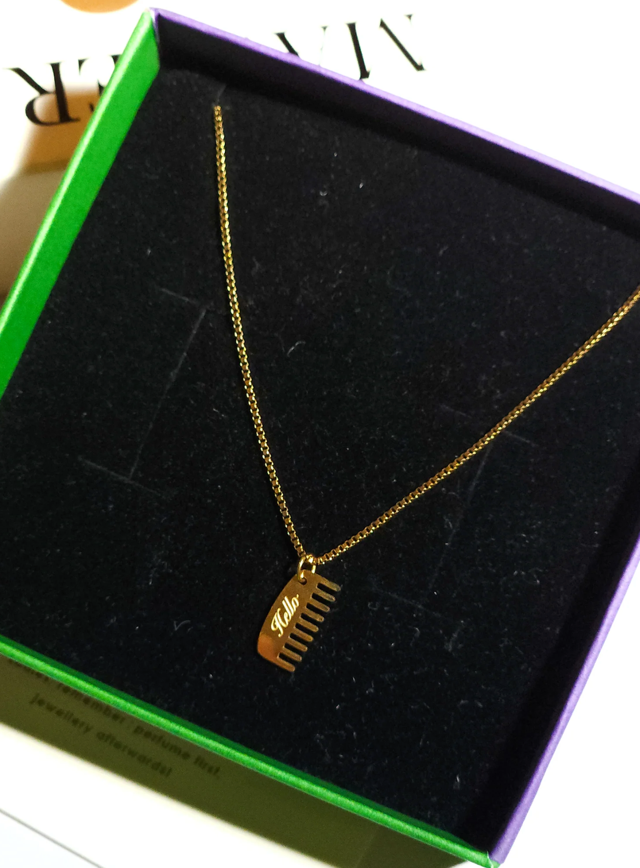 Matter Matters Hello Hair Comb Necklace • Gold
