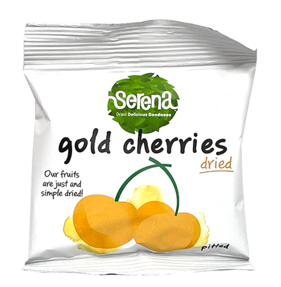 Serena 天然無添加金櫻桃(金車厘子)去核乾果 30克 | Natural Dried Sweet Gold Pitted Cherries 30g