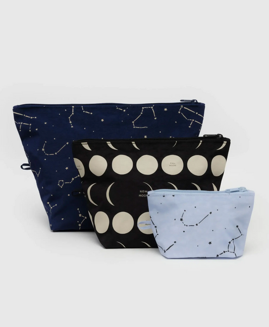 Baggu Go Pouch Set - Night Sky