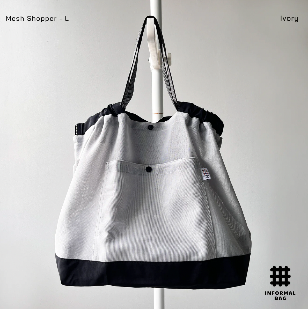 Informal Bag Mesh Shopper Size L (iVORY)