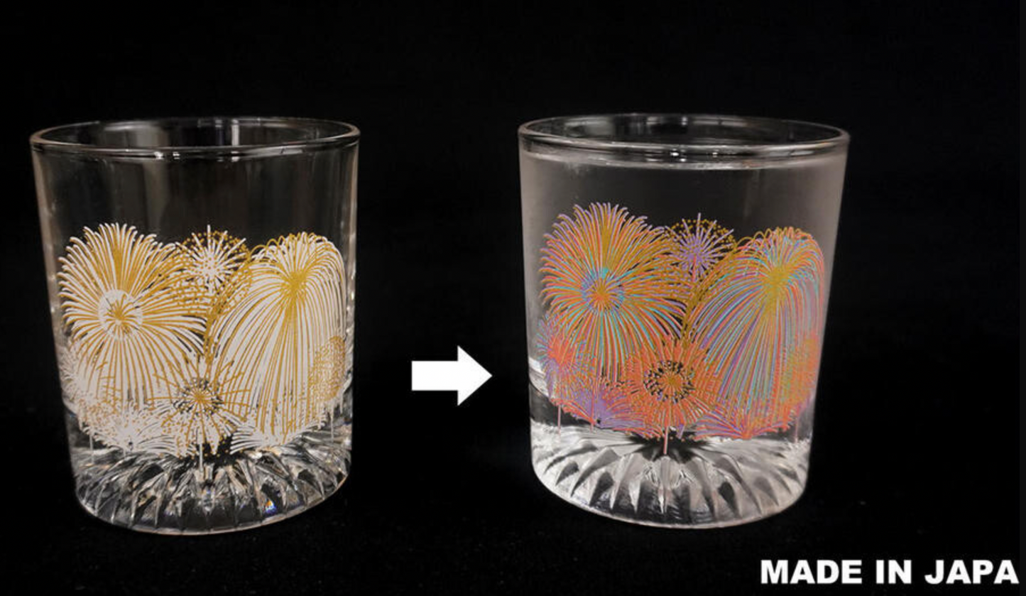 日本製 冷感變色花火玻璃杯 | Made in Japan Fireworks Glass Cup