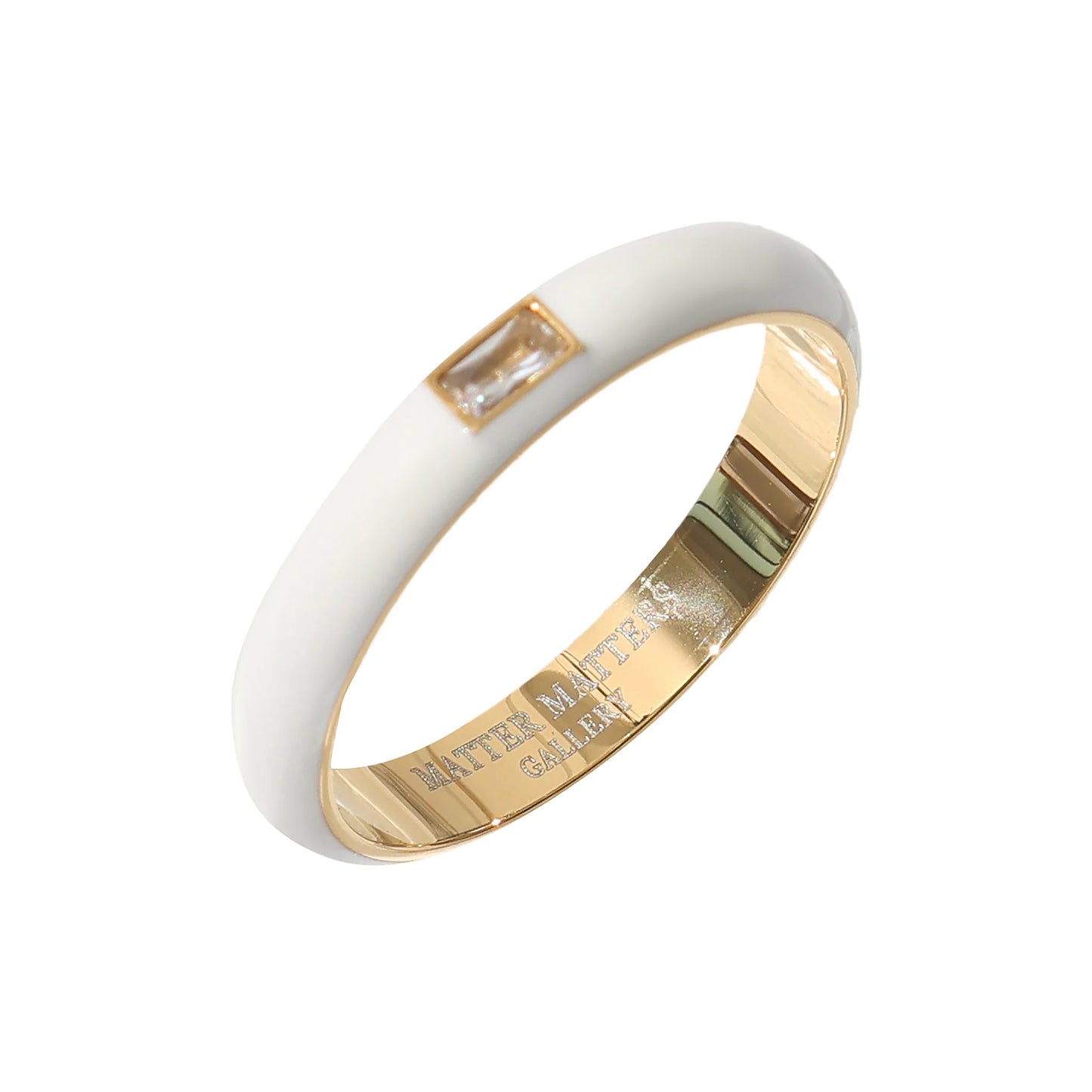 Matter Matters Bling Ring • White Enamel