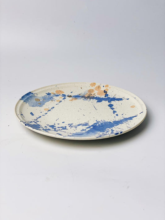日本製美濃燒 潑墨陶瓷餐碟 | Japanese Mino Ware Splash-Ink Ceramic Plate