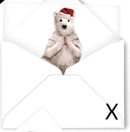 Christmas Cards 聖誕卡 - Yoga Animals