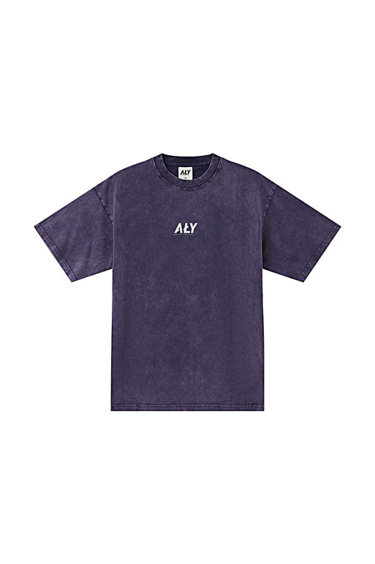 Aly Good Vibes - Aly Logo Purple Washed T-Shirt