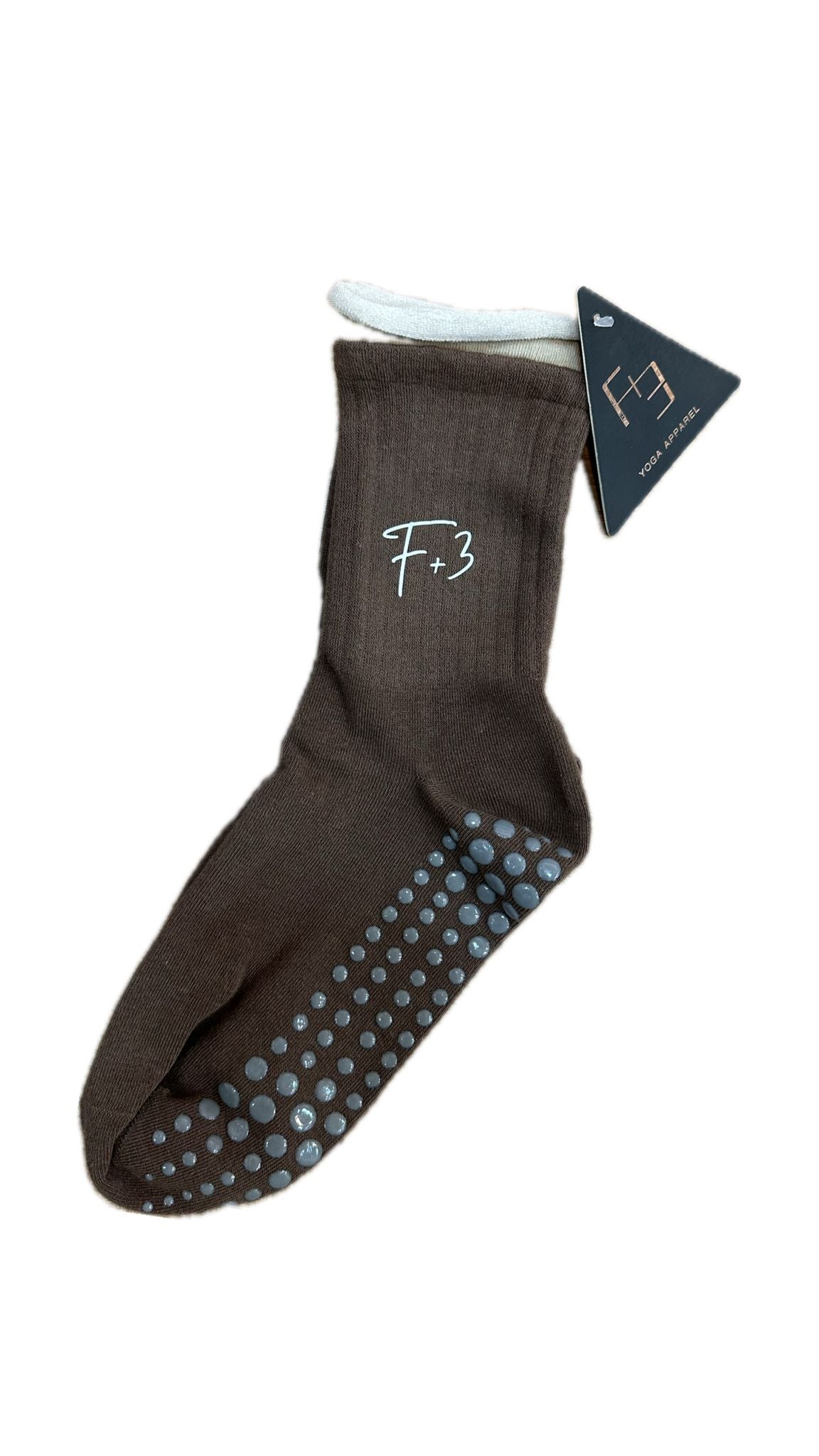 F+3 拼色瑜伽Pilates防滑襪