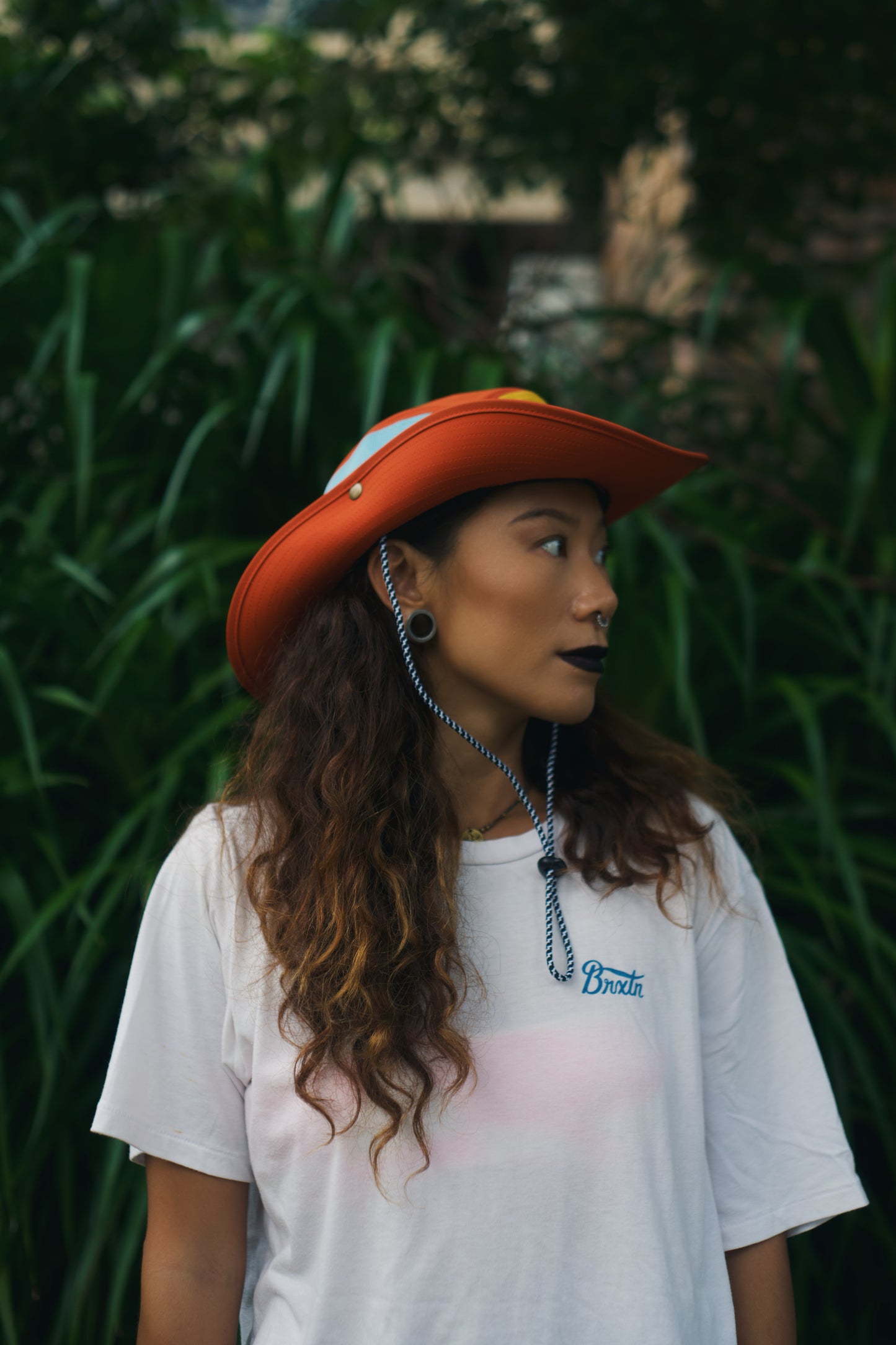 CHILLHANG 民族衝浪漁夫帽(藍 x 橙)