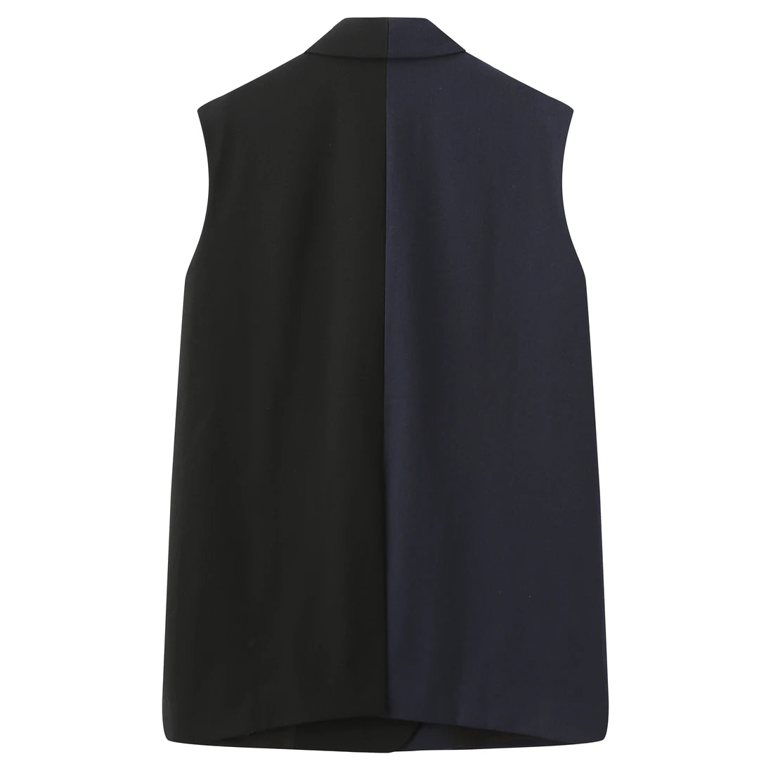 Matter Matters 'So,' / Embroidered Two-Tone Suit Vest • Navy & Black