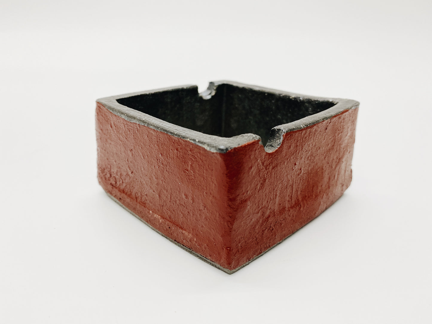 日本製信樂燒 陶盒煙灰缸 | Japanese Shigaraki Ware Ashtray
