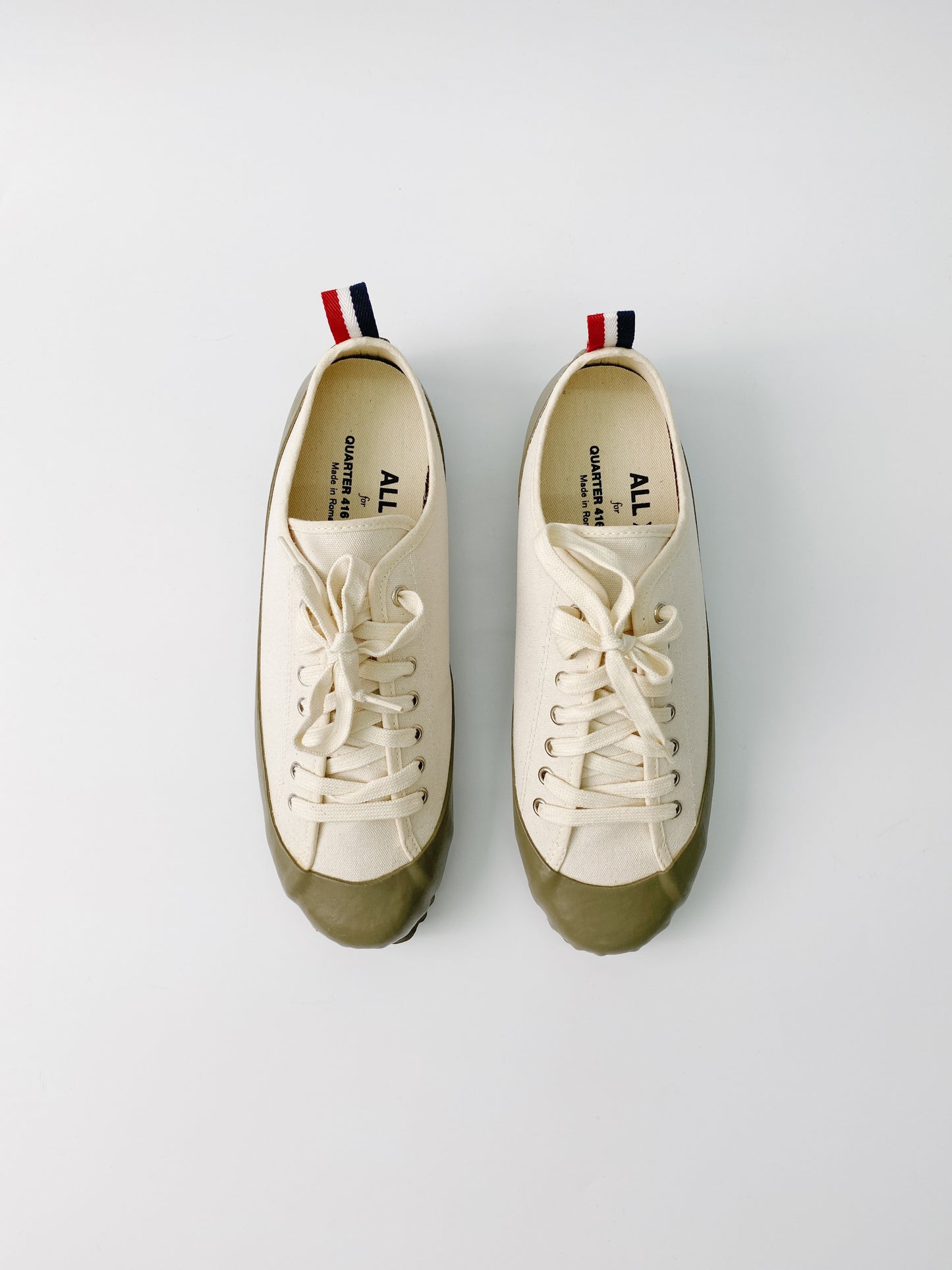 ALLX Marine Low Shoes (White/ Olive)