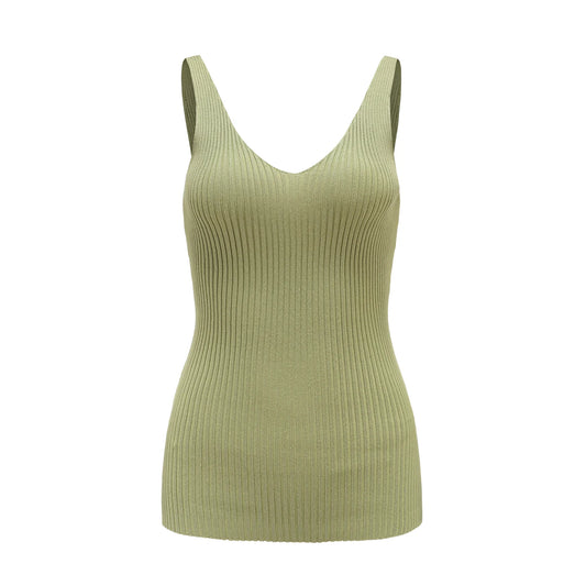 Matter Matters For All Hours / Ribbed Knit Tank Top • Mint