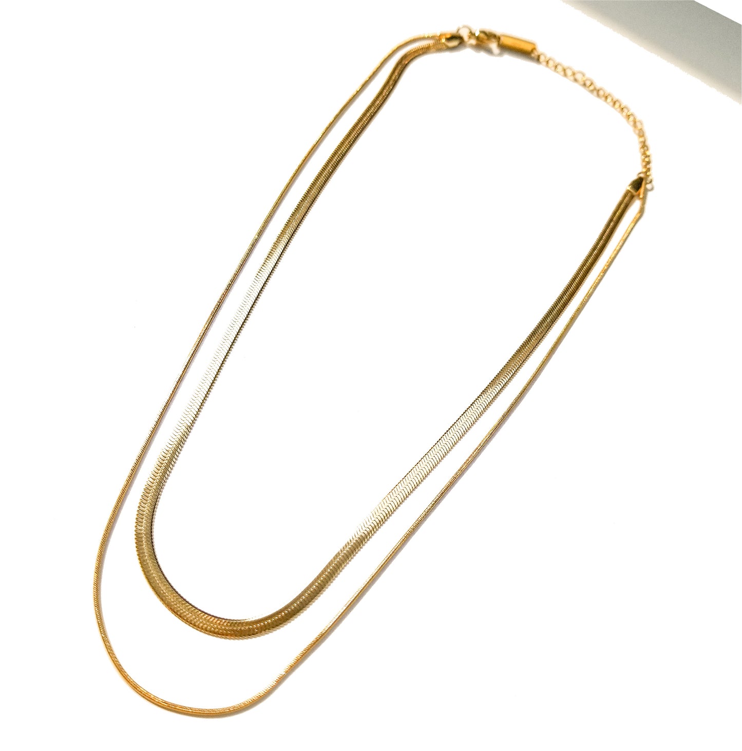 Matter Matters Double Layer Necklace • Gold