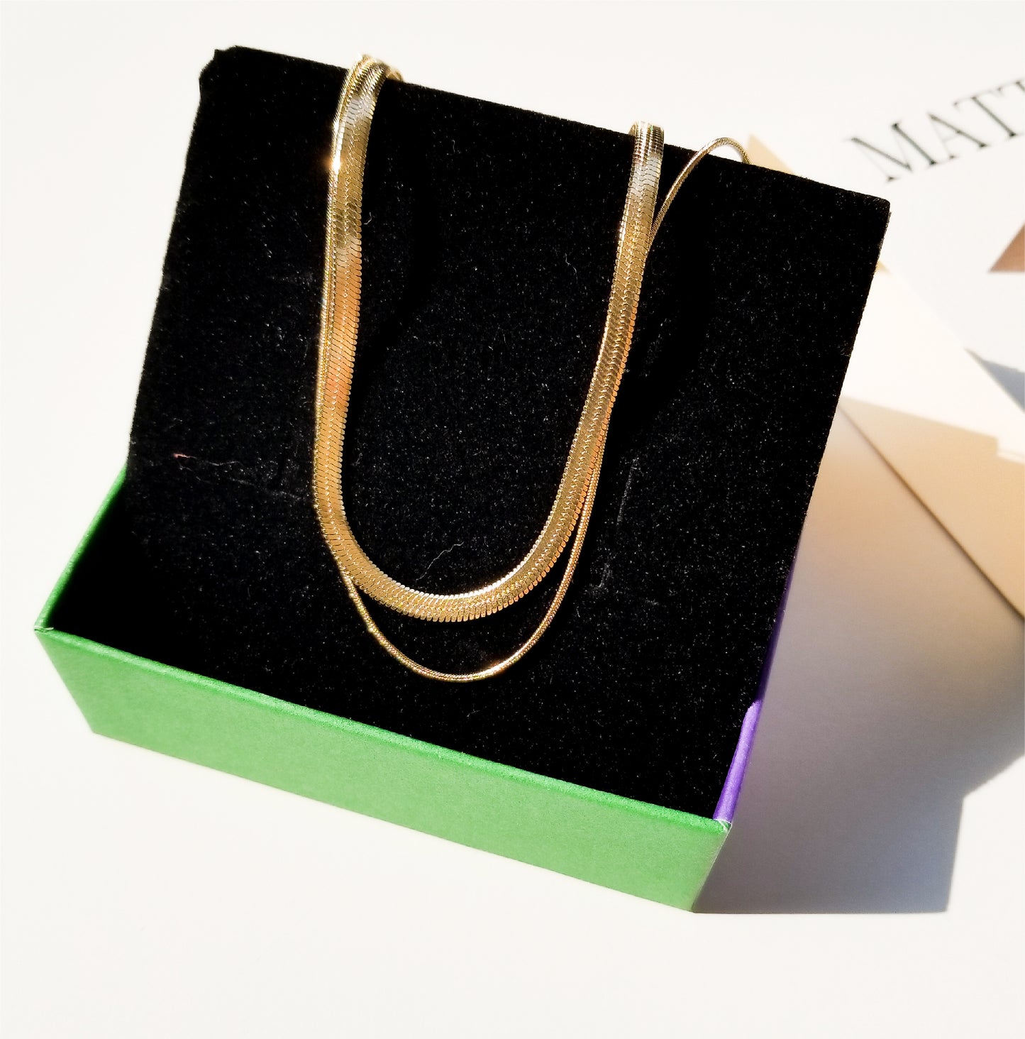 Matter Matters Double Layer Necklace • Gold