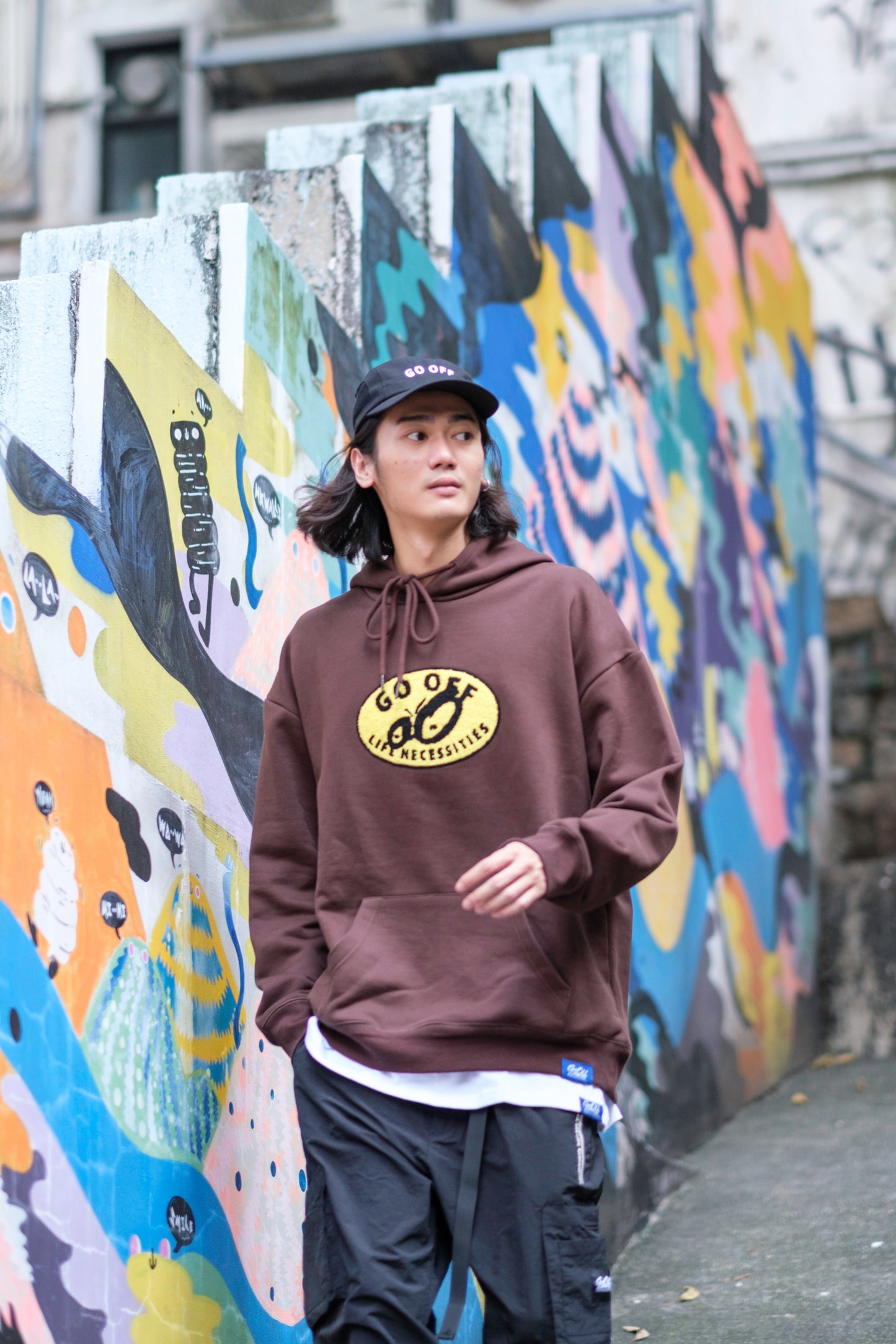 GO OFF TOWEL EMBROIDERY HOODIE