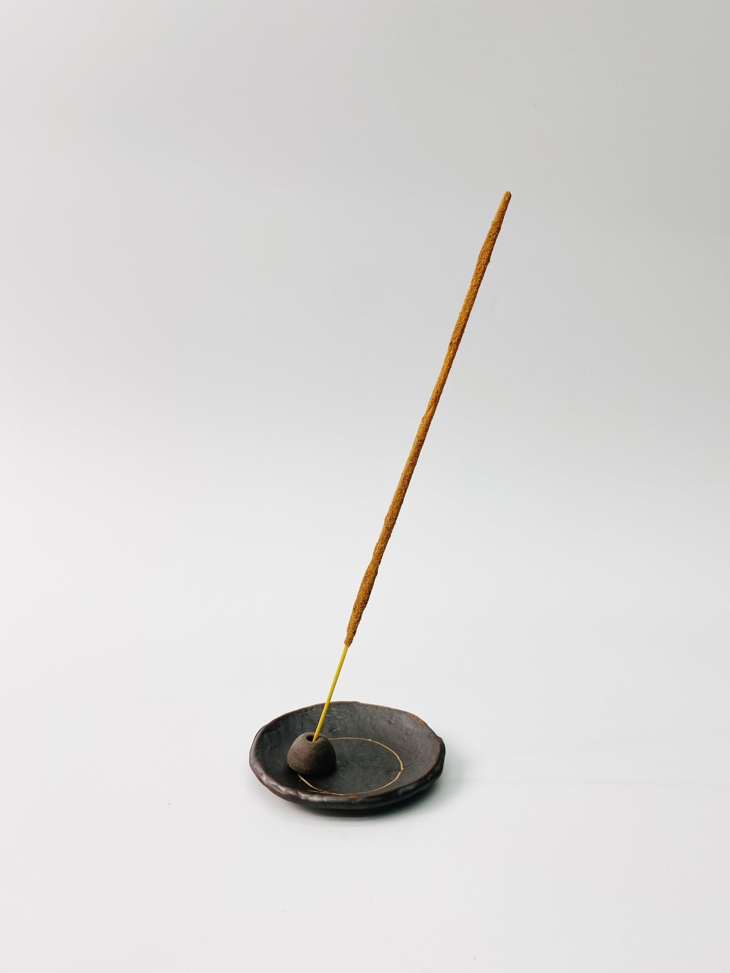 日本製瀨戶燒 香台 (墨水黑) | Japanese Seto Ware Incense Holder (Black)