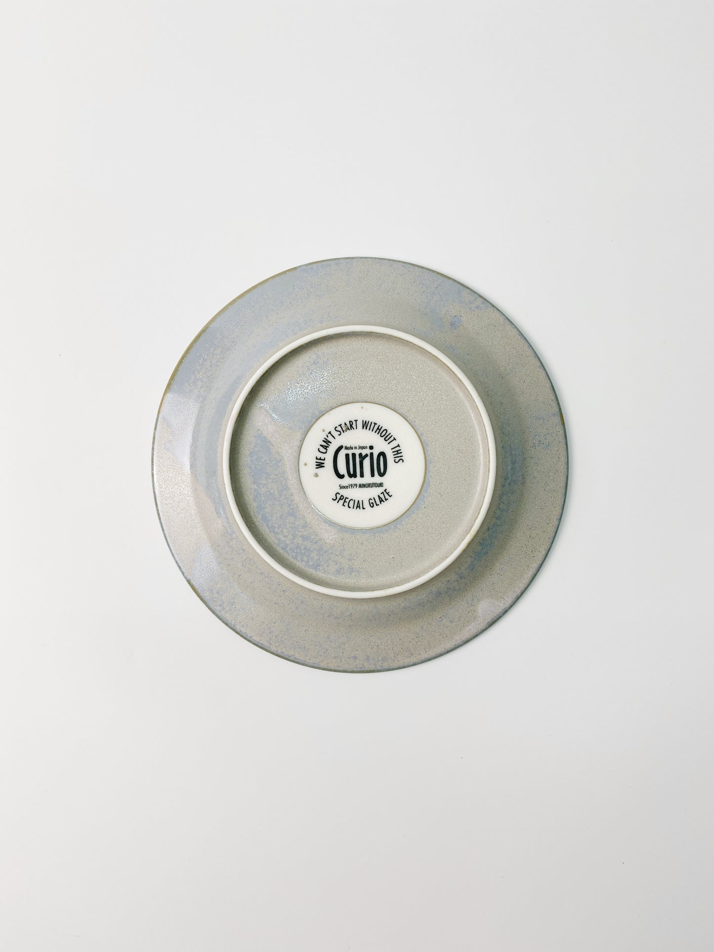 日本製美濃燒 Minorutouki 陶瓷碟(灰色) | Japanese Mino Ware Minorutouki Plate (Grey)