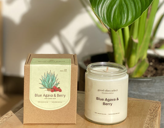 Good Vibes Select 香甜漿果 - 藍色龍舌蘭和漿果蠟燭 ( 棉芯 ) Blue Agava & Berry Candle with Cotton Core